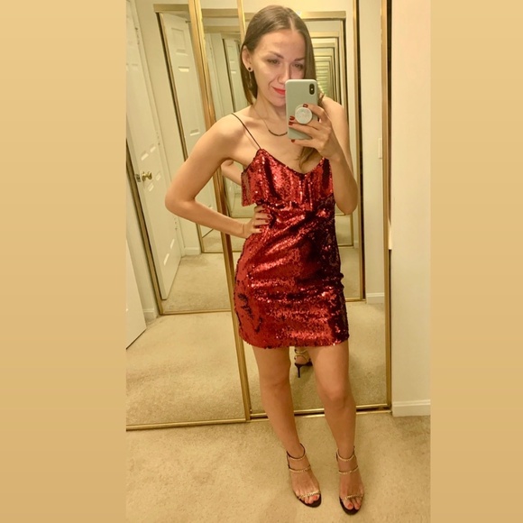 ZARA Sequin Mini Dress - Picture 2 of 3